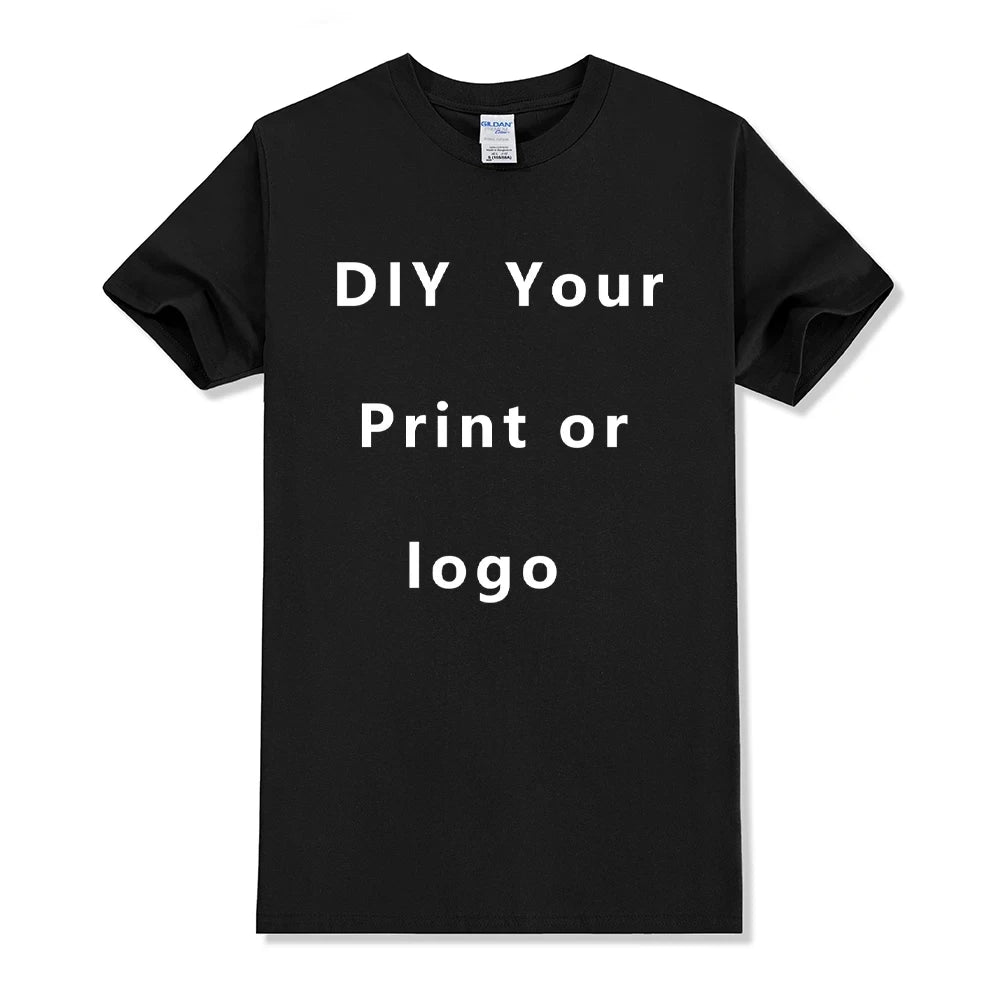 Diy Custom T Shirt Make Your Design Logo Text Men Women Print Original Design Gifts Tshirt EU Size 100% Cotton
