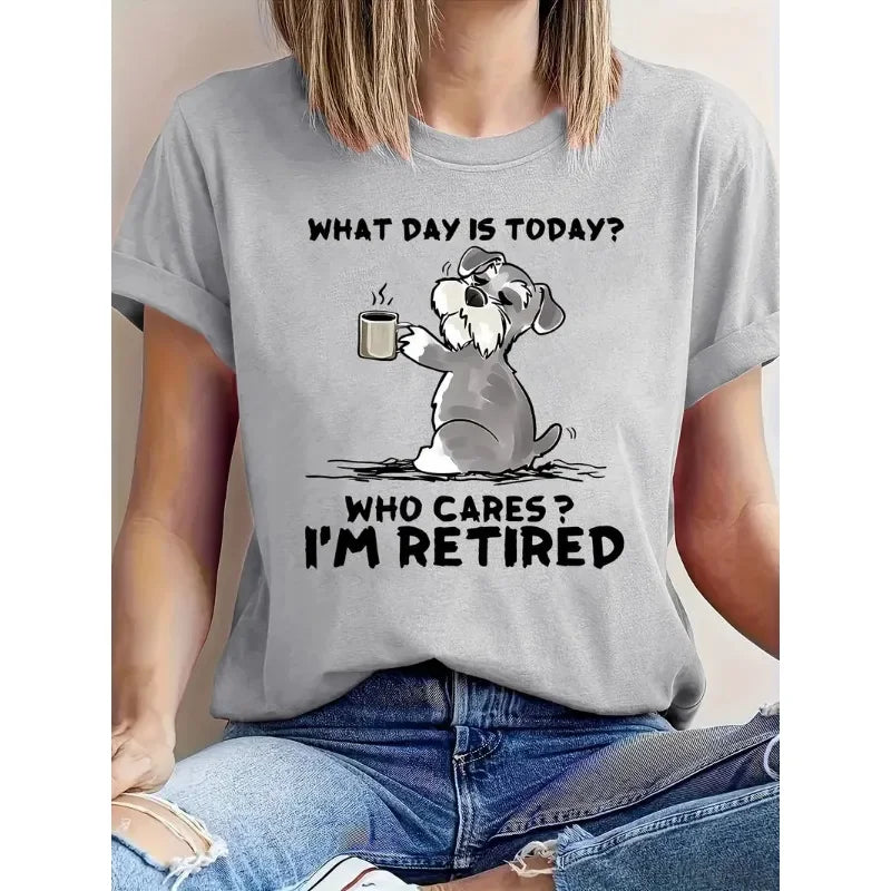 100% Cotton New Hot Sale Animal Print Women's Fashionable Casual Short Sleeve Tops Shirts for Women  Harajuku  Graphic T Shirts