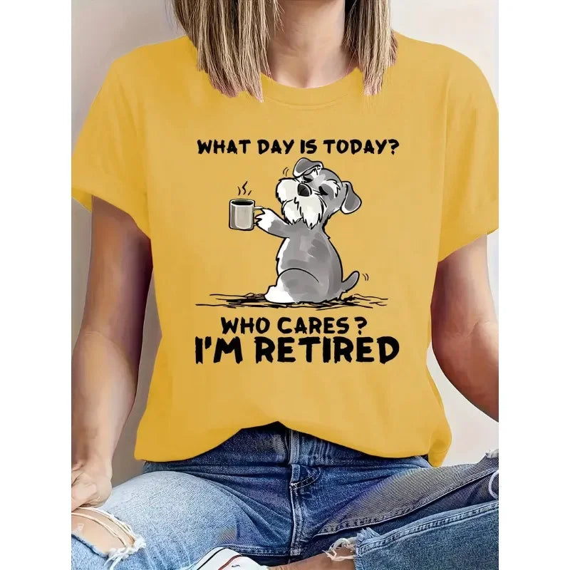100% Cotton New Hot Sale Animal Print Women's Fashionable Casual Short Sleeve Tops Shirts for Women  Harajuku  Graphic T Shirts