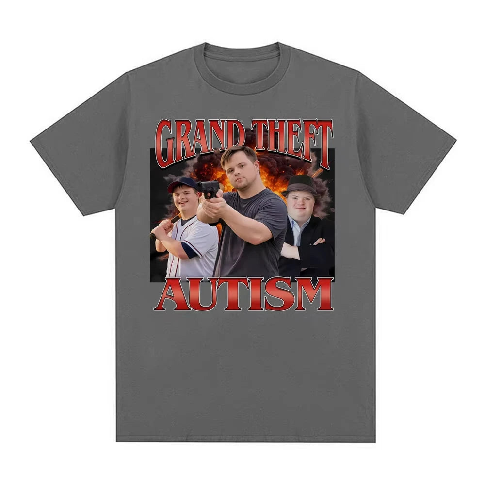 Brainrot Cringe Meme Graphic T-shirt Men Women Vintage High Street T Shirts 100% Cotton Oversized O-Neck Crewneck Casual T Shirt