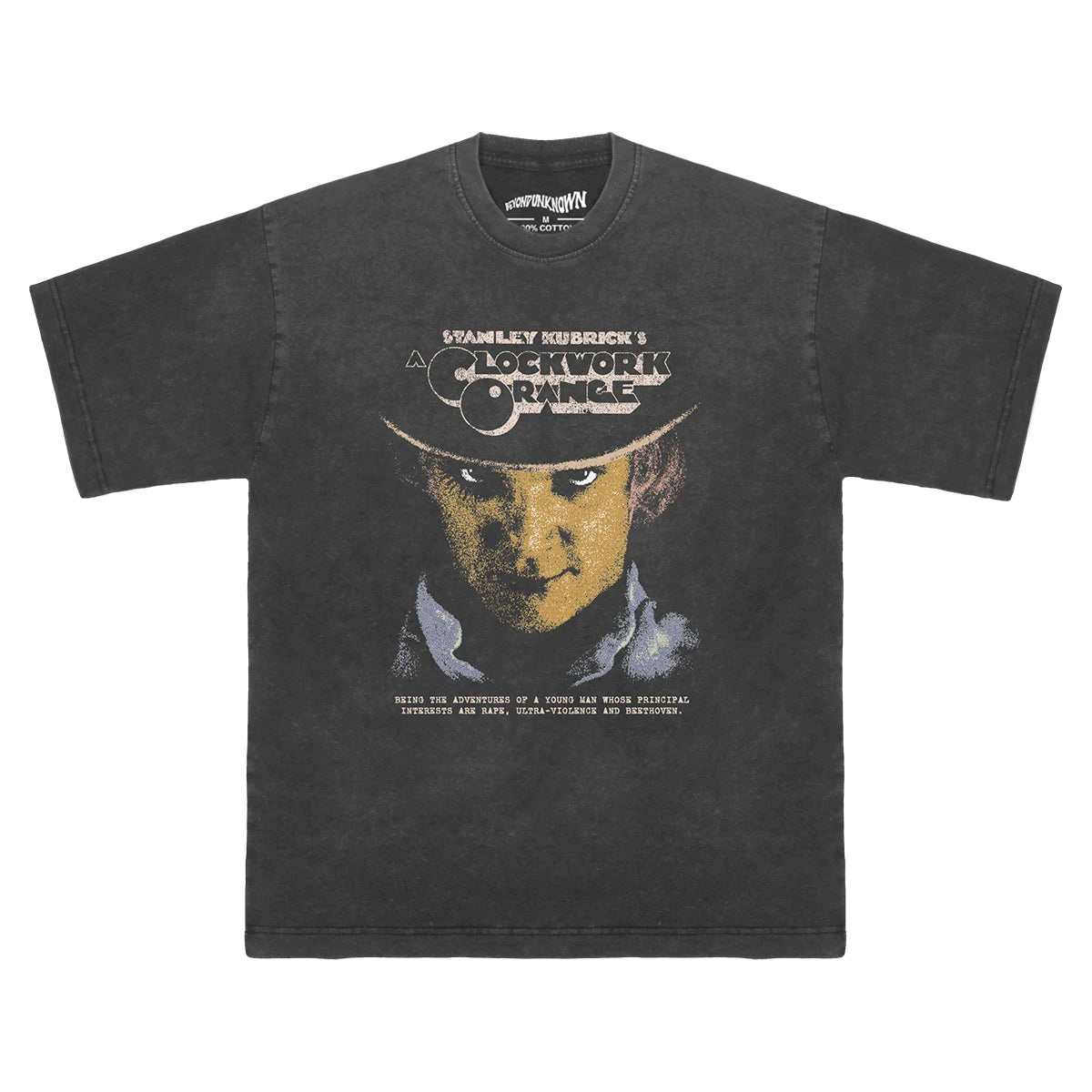 A Clockwork Orange T-Shirt Stanley Kubrick Trainspotting Thelma Louise Movie Retro Cotton Long Sleeves Washed Print Tee Shirt