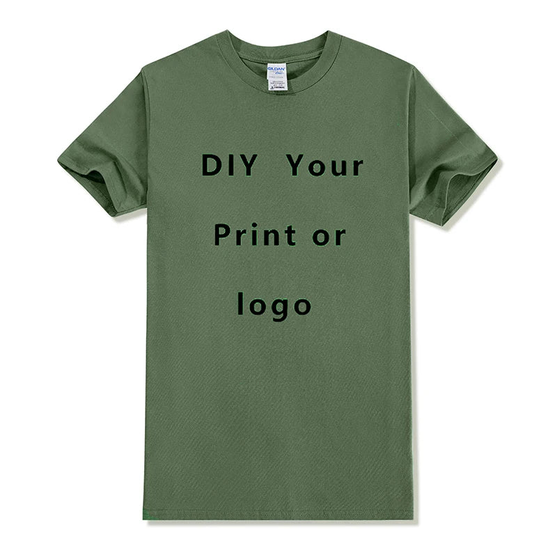 Diy Custom T Shirt Make Your Design Logo Text Men Women Print Original Design Gifts Tshirt EU Size 100% Cotton