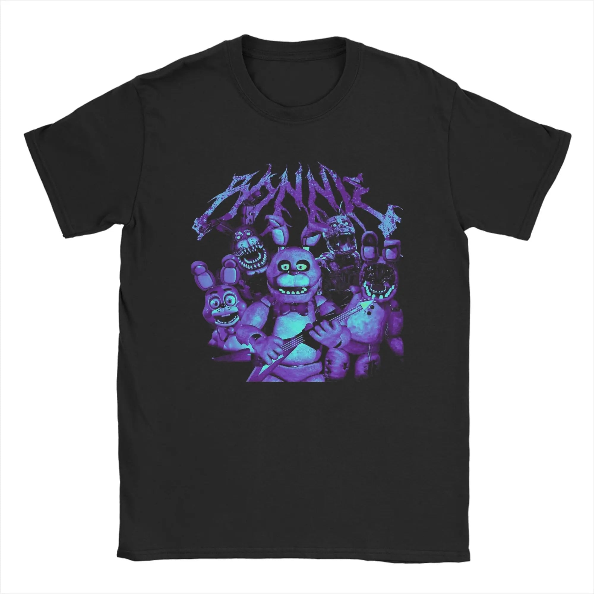 Men Springtrap FNAF At Freddys T Shirts Summer 100% Cotton Clothing Vintage Short Sleeve Crew Neck Tee Shirt Oversized T-Shirt