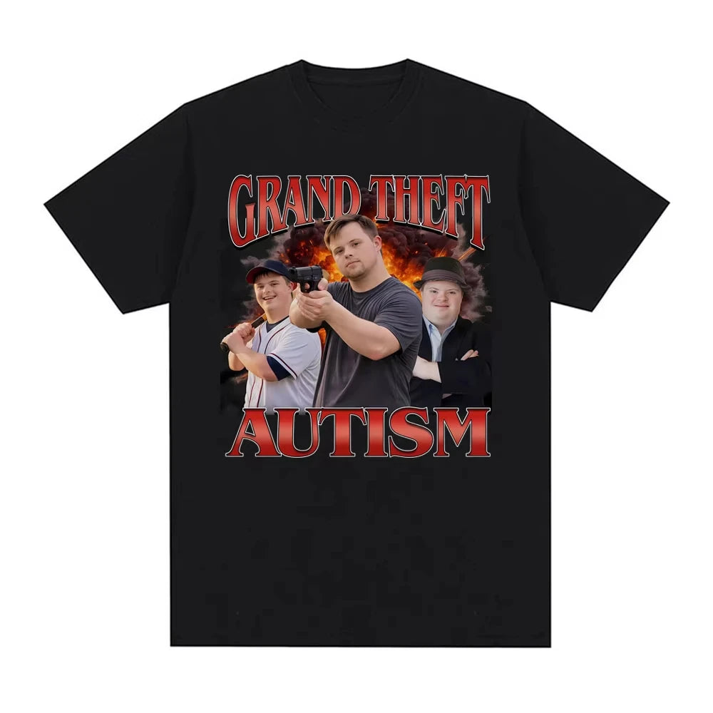 Brainrot Cringe Meme Graphic T-shirt Men Women Vintage High Street T Shirts 100% Cotton Oversized O-Neck Crewneck Casual T Shirt
