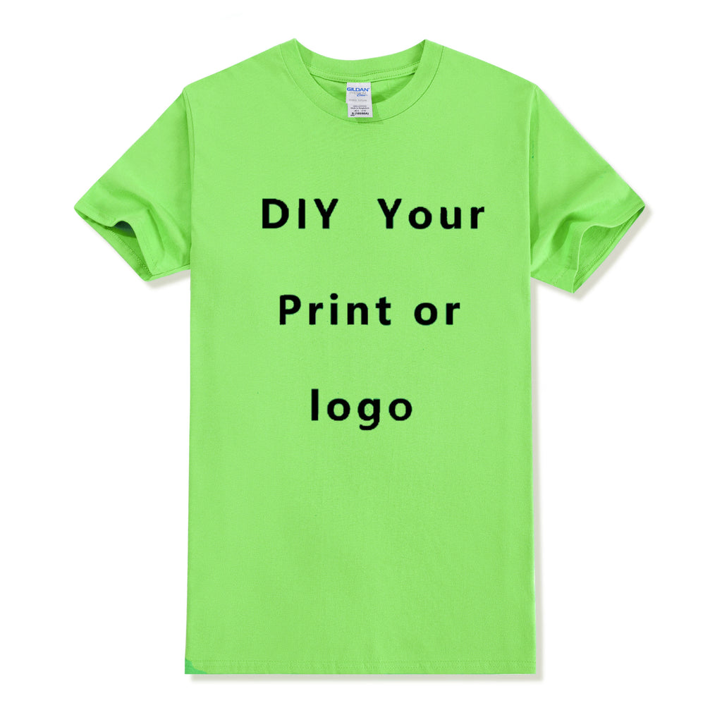Diy Custom T Shirt Make Your Design Logo Text Men Women Print Original Design Gifts Tshirt EU Size 100% Cotton