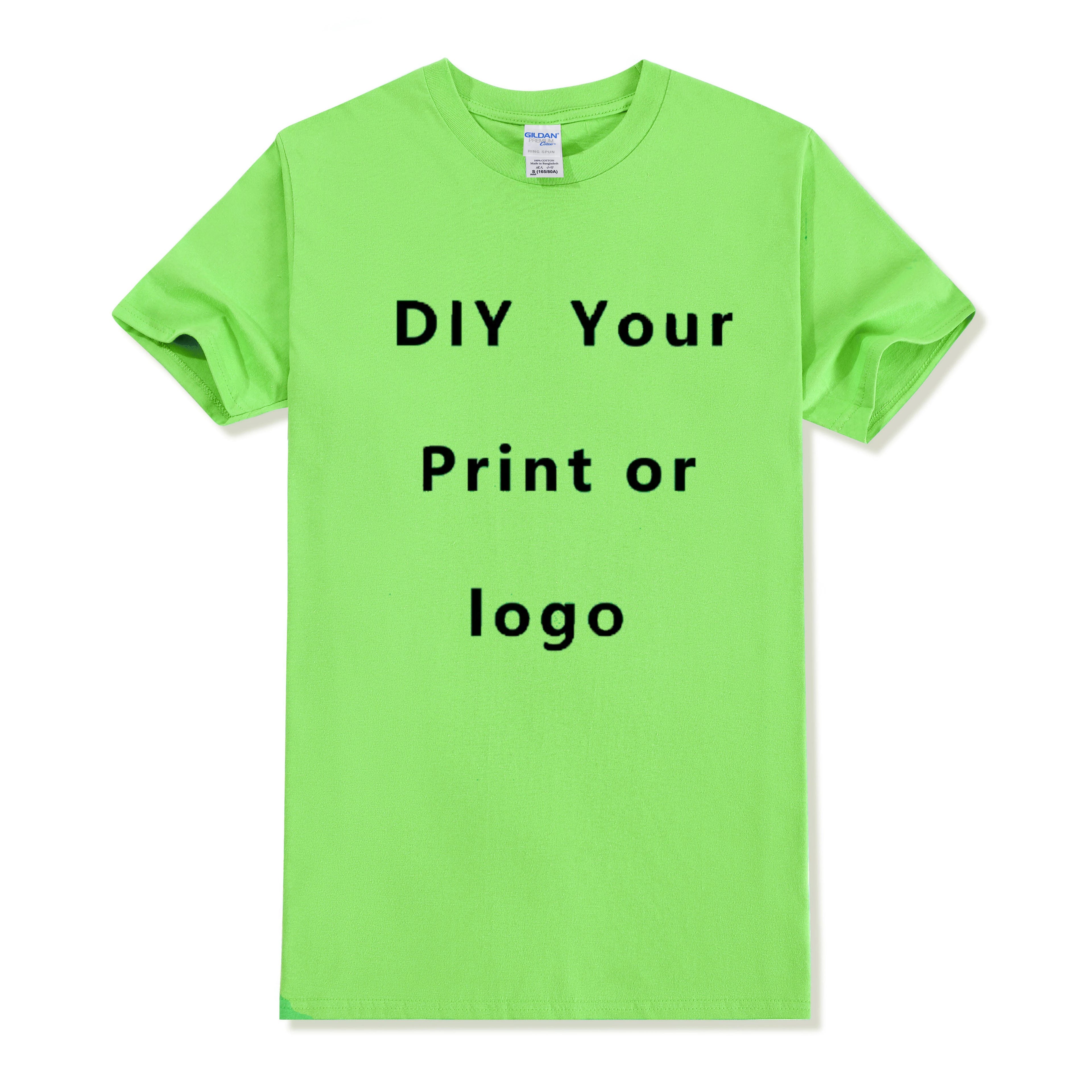 Diy Custom T Shirt Make Your Design Logo Text Men Women Print Original Design Gifts Tshirt EU Size 100% Cotton