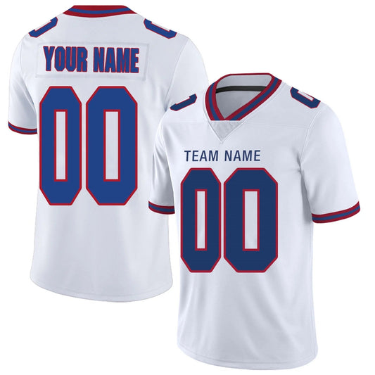 Custom NY.Giants White Personalized Design Your Own Name and Number for Men Women Youth Footbal Jerseys