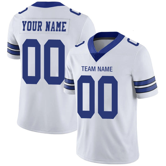 Custom D.Cowboys White Personalized Design Your Own Name and Number for Men Women Youth Footbal Jerseys