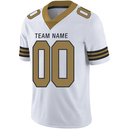 Custom NO.Saints White Personalized Design Your Own Name and Number for Men Women Youth Footbal Jerseys