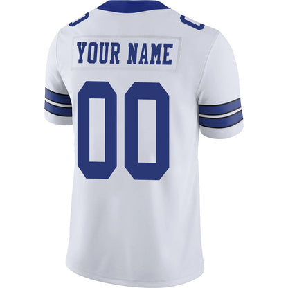 Custom D.Cowboys White Personalized Design Your Own Name and Number for Men Women Youth Footbal Jerseys