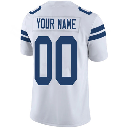 Custom IN.Colts White Personalized Design Your Own Name and Number for Men Women Youth Footbal Jerseys