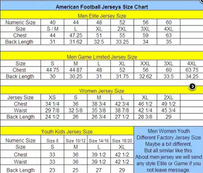 Custom Men's American Arizona Stitched Football Jersey - Generic200 Store